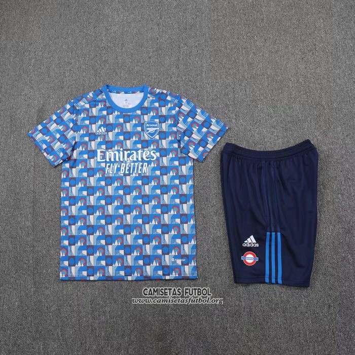 Chandal del Arsenal Manga Corta 2022/2023 Azul - Pantalon Corto